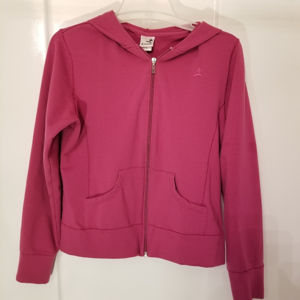 Kinesis Hot pink long sleeve athletic jacket large